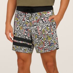 Hurley Phantom Board Shorts Mens 32 Multicolor Logo Print Stretch Surf Swim